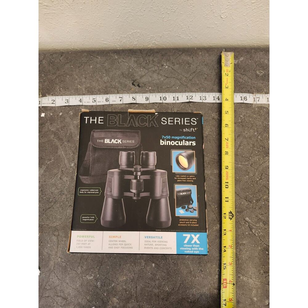 BINOCULARS The Black Series (by shift‎ 3) 7×50 magnification w/box